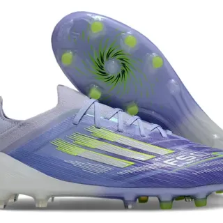 Adidas X Speedflow Chaussures de football à crampons pour terrain ferme en dégradé violet et lime néon