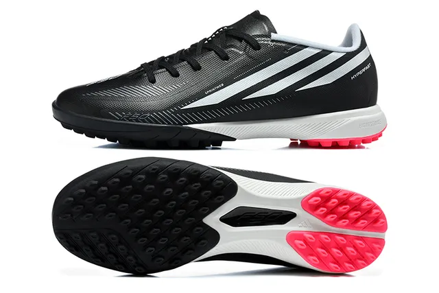 Adidas X Speedportal Hyperfast Black White Pink Sapatos de futebol para grama artificial 9