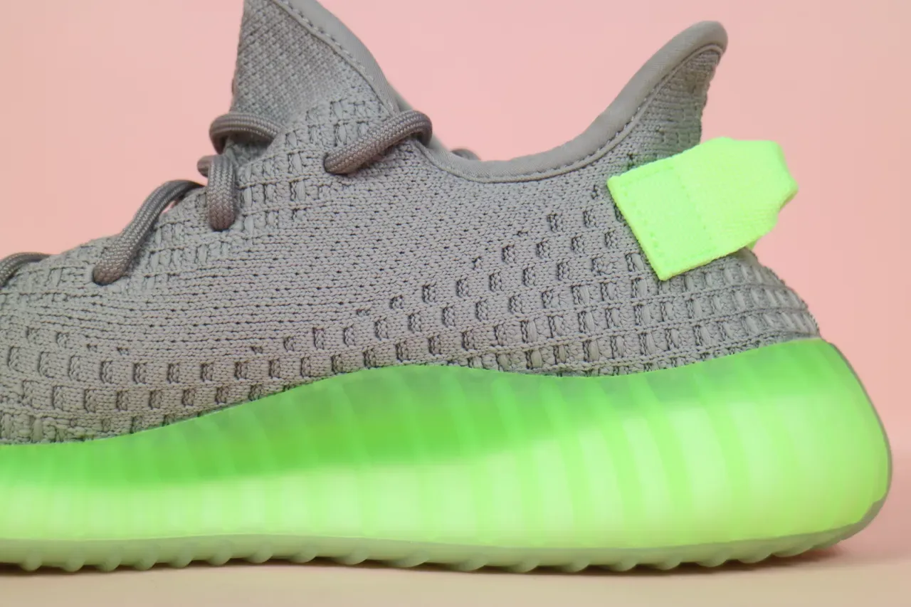 أديداس Yeezy Boost 350 V2 Glow Green حذاء رياضي لايف ستايل 6