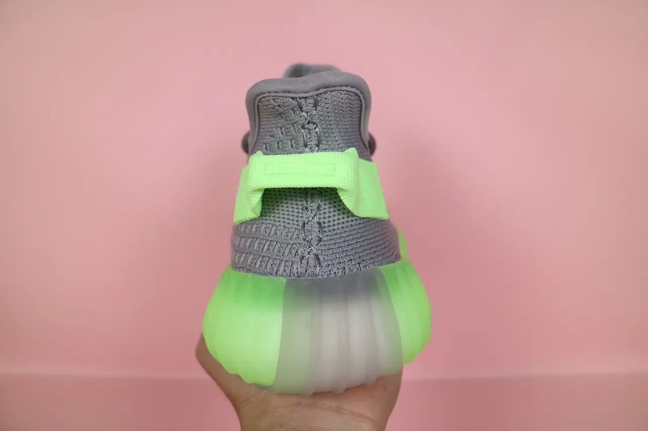 أديداس Yeezy Boost 350 V2 Glow Green حذاء رياضي لايف ستايل 7