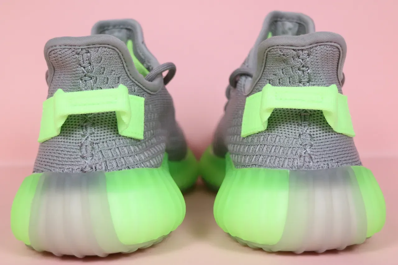 أديداس Yeezy Boost 350 V2 Glow Green حذاء رياضي لايف ستايل 10