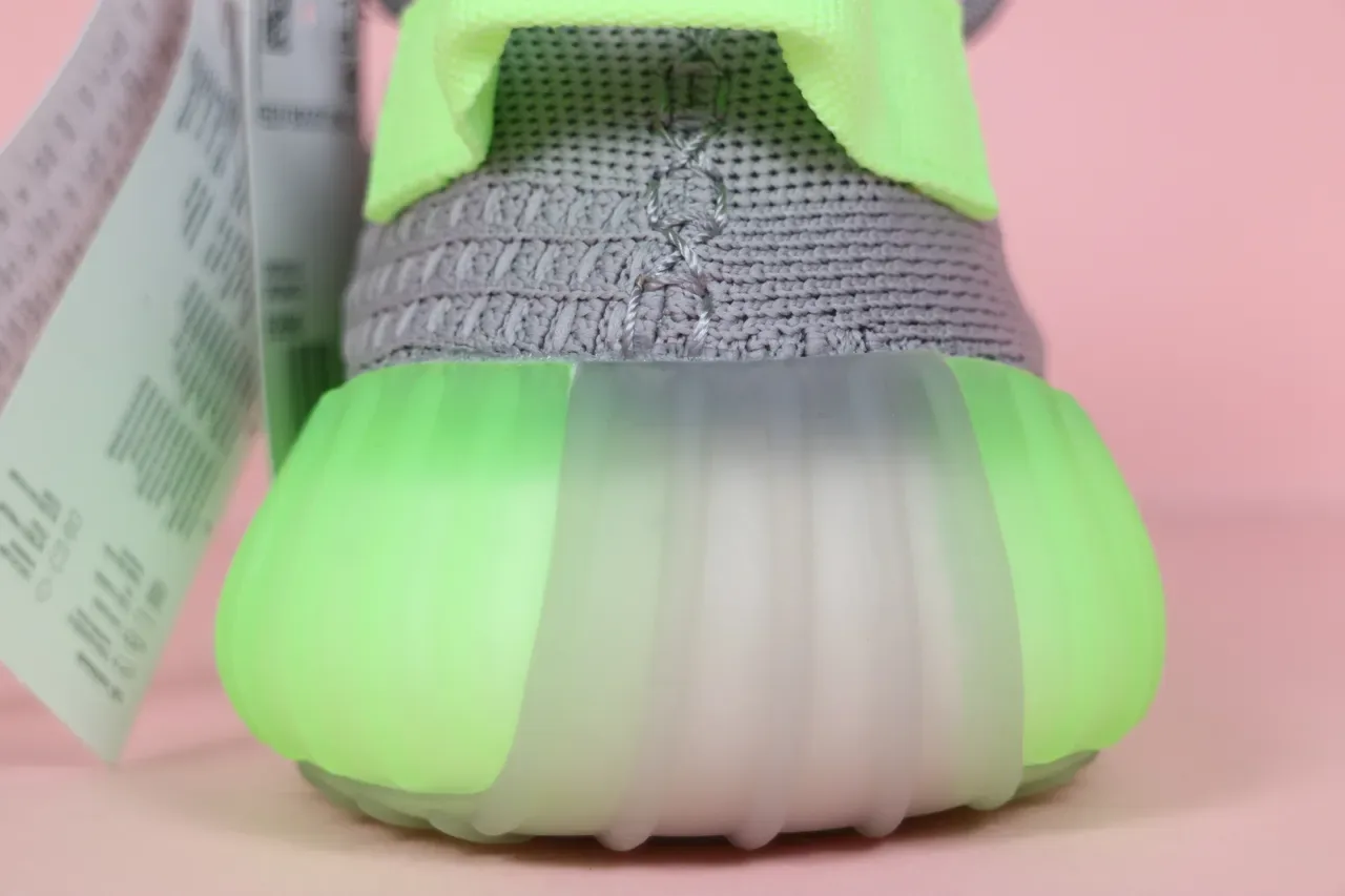 أديداس Yeezy Boost 350 V2 Glow Green حذاء رياضي لايف ستايل 13
