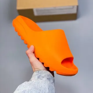 Adidas Yeezy Slide Naranja Zapatilla Una Pieza Moldeada