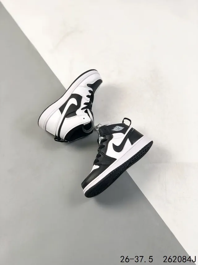 Tênis de basquete infantil Air Jordan 1 preto vermelho branco 12