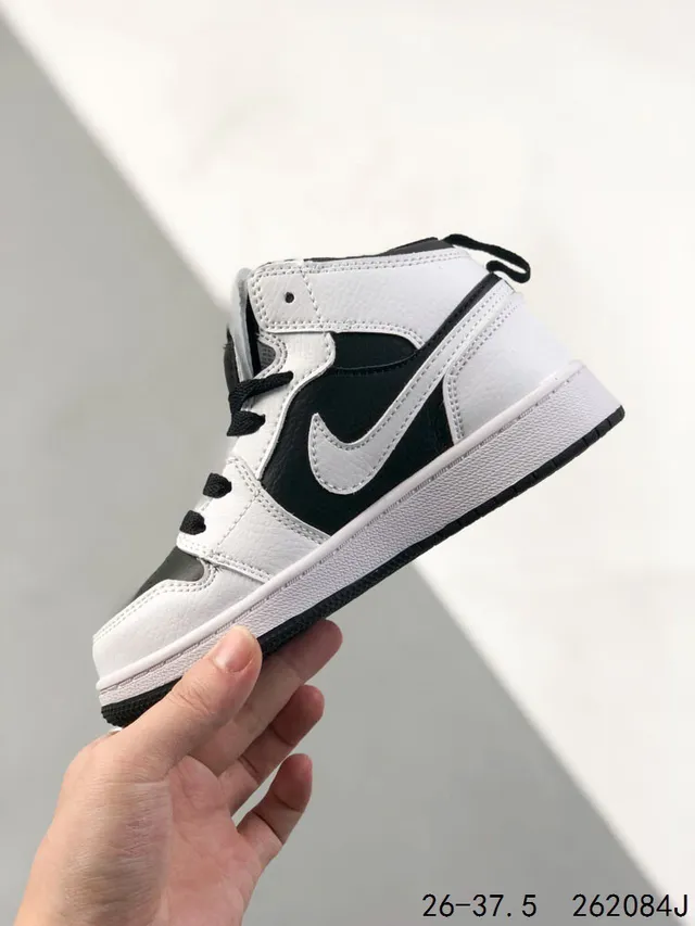 Tênis de basquete infantil Air Jordan 1 preto vermelho branco 16