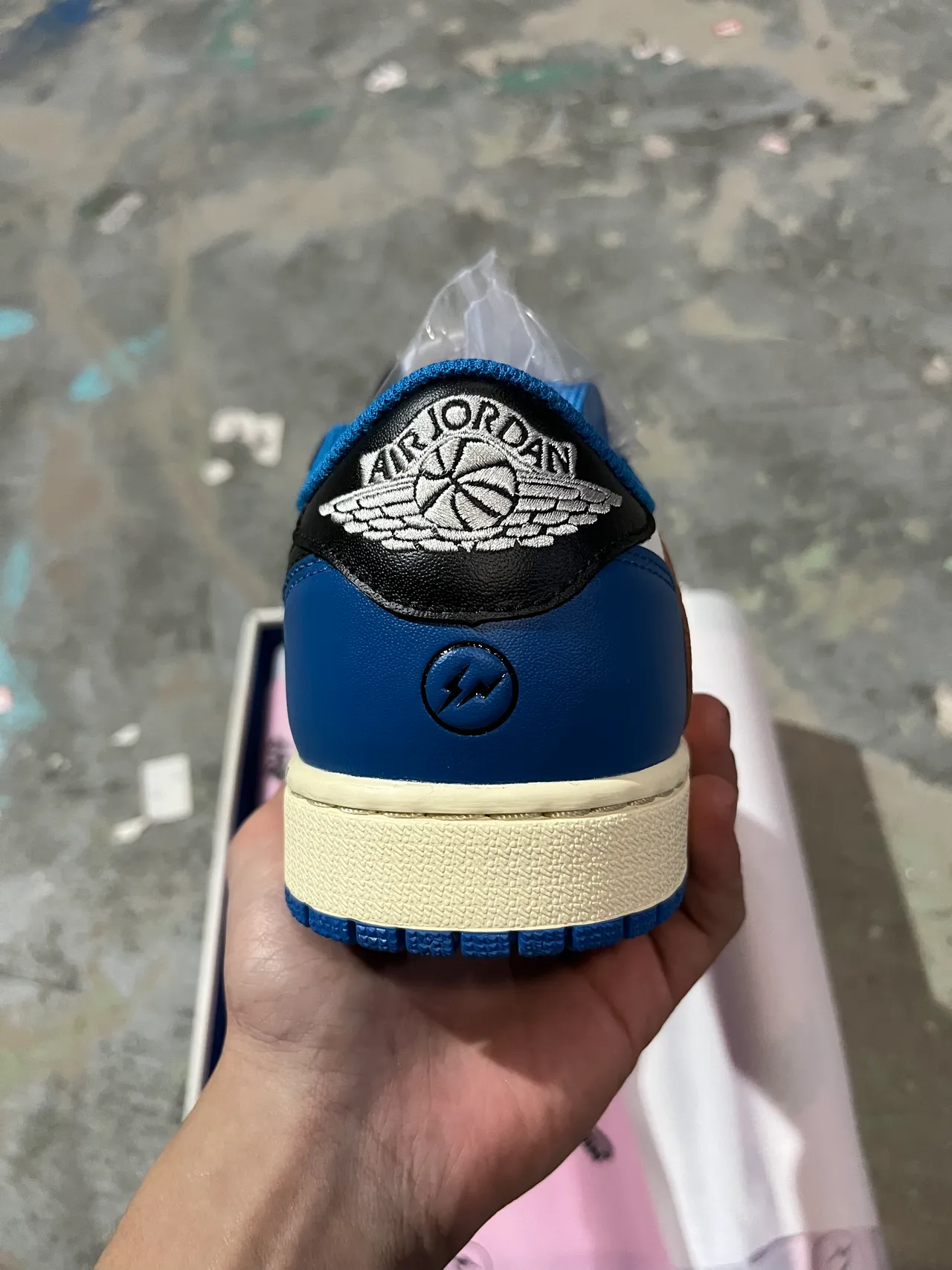 Air Jordan 1 Low সাদা কালো রয়েল ব্লু বেইজ লাইফস্টাইল স্নিকার্স 6