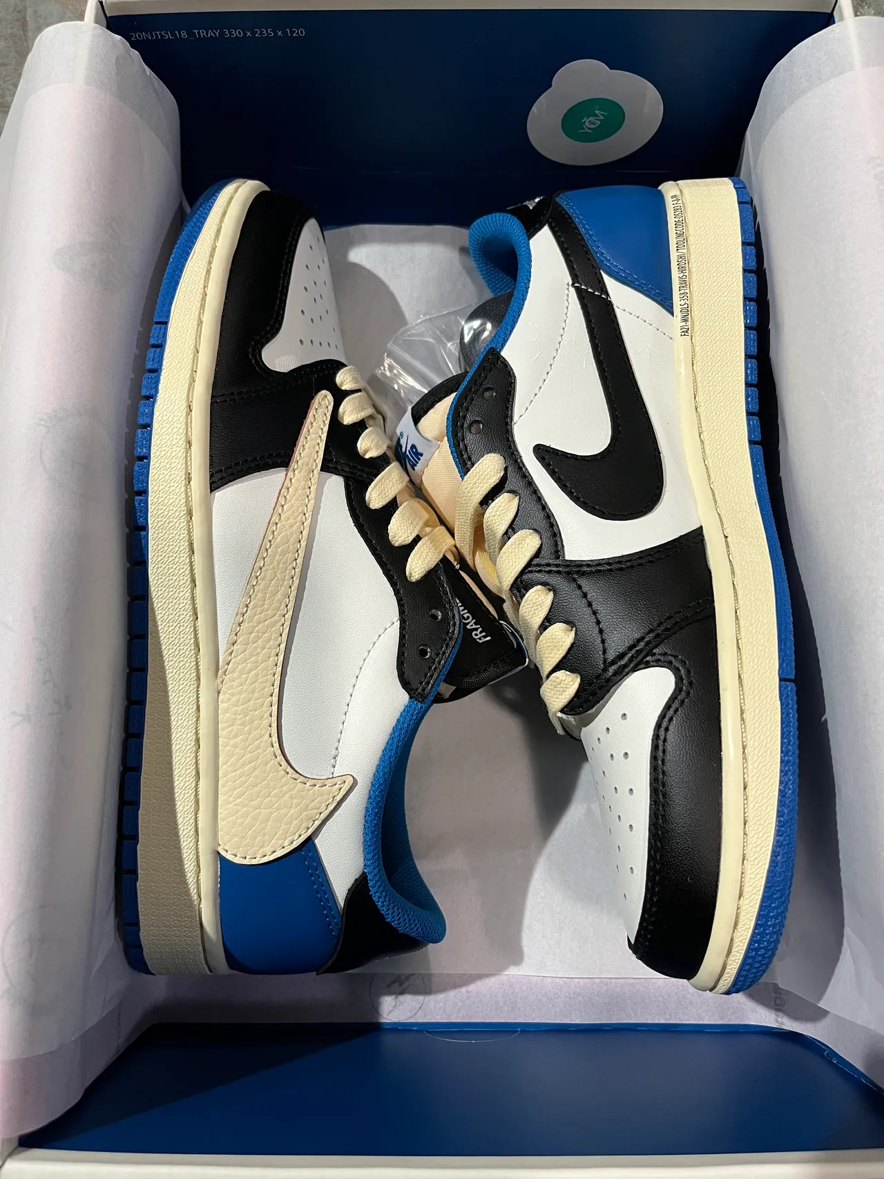 Air Jordan 1 Low সাদা কালো রয়েল ব্লু বেইজ লাইফস্টাইল স্নিকার্স 7