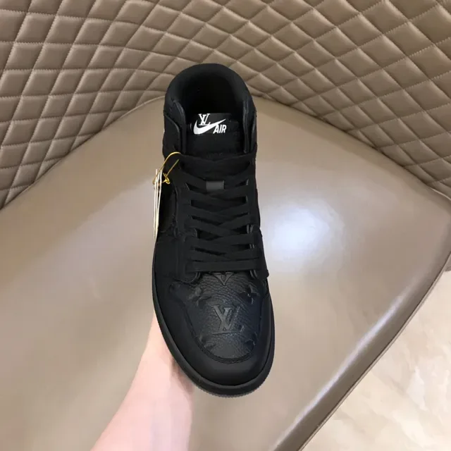 Air Jordan 1 Monogram काला हाई-टॉप बास्केटबॉल जूते 5