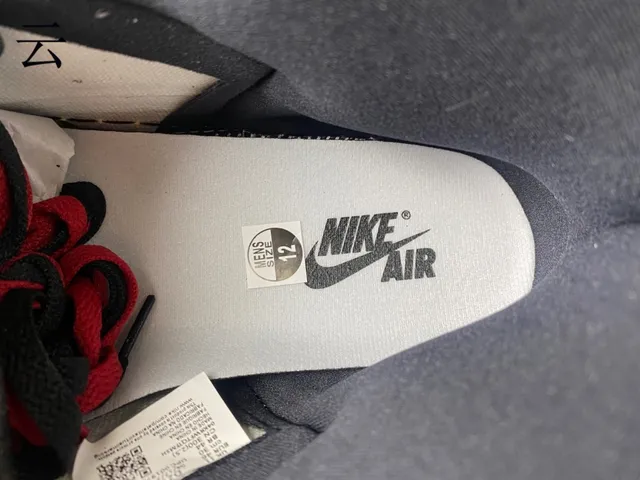 Air Jordan 1 Rojo Negro High-Top Con Paneles De Cuero Zapatos De Baloncesto 8