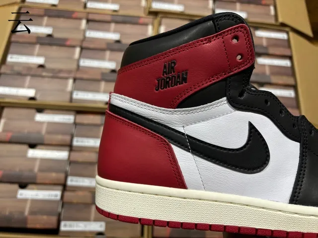 Air Jordan 1 Rojo Negro High-Top Con Paneles De Cuero Zapatos De Baloncesto 11