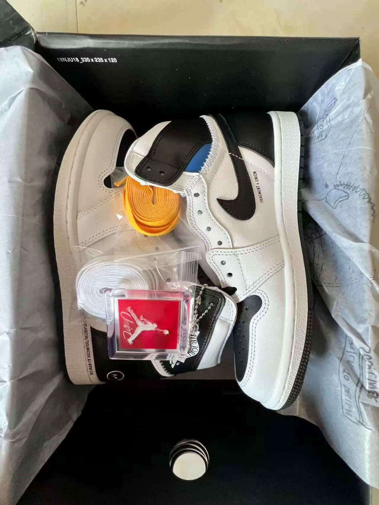 Air Jordan 1 Blanco y Negro Zapatillas de Baloncesto 9