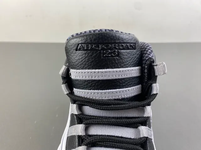 Air Jordan 10 White Black Gray Tênis de Basquete 6