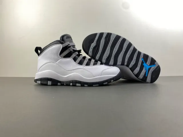 Air Jordan 10 White Black Gray Tênis de Basquete 11