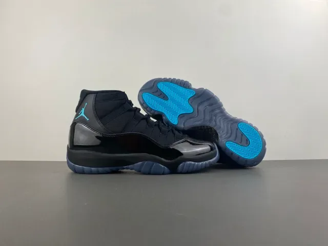 Air Jordan 11 Tênis de Basquete de Couro Patentado Preto 14