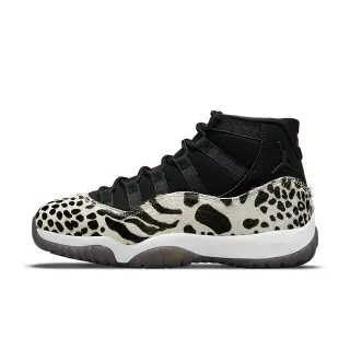 Air Jordan 11 লেপার্ড প্রিন্ট কালো এবং ক্রিম বাস্কেটবল জুতো