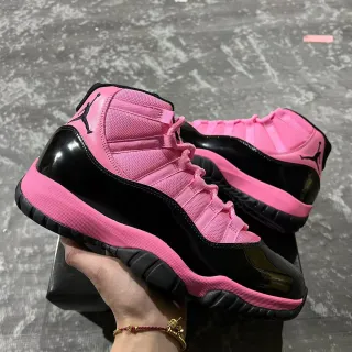 Air Jordan 11 zapatillas de baloncesto rosas y negras