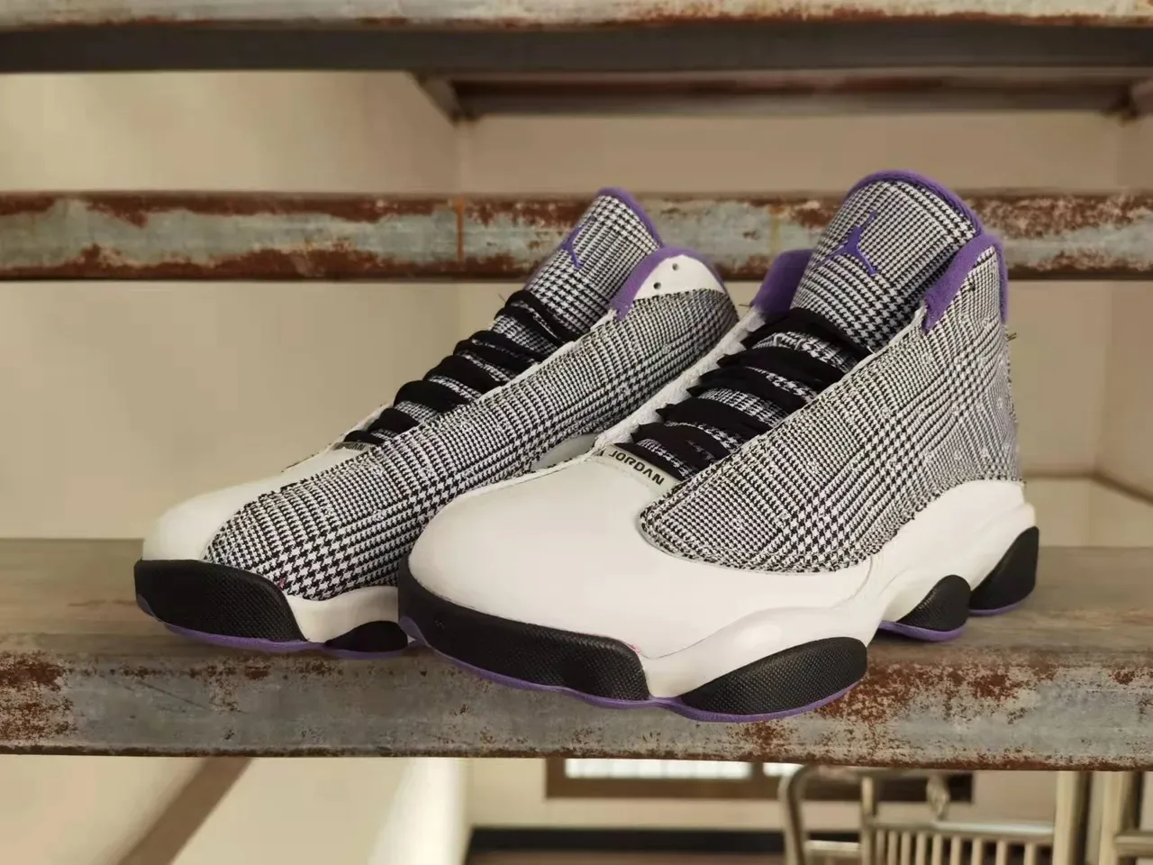 Air Jordan 13 Pata de Gallo Roxo Tênis de Basquete 2