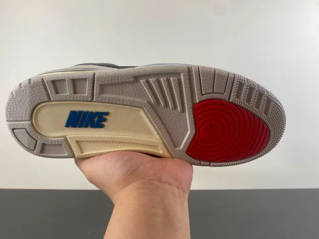 Air Jordan 3 أسود أزرق بيج أحذية كرة السلة 9