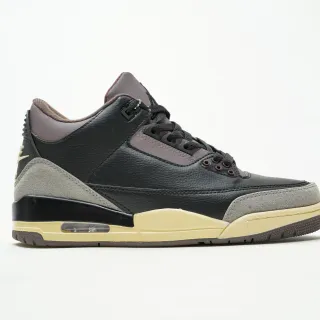 Air Jordan 3 黑色灰色奶油色篮球鞋
