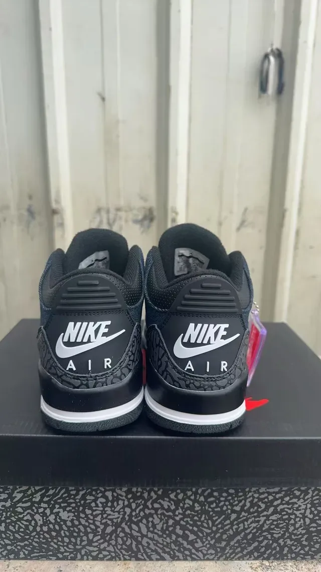Air Jordan 3 ডেনিম এলিফ্যান্ট প্রিন্ট লাইফস্টাইল স্নিকার্স 2