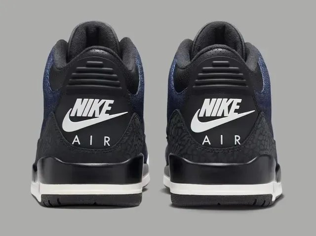 Air Jordan 3 ডেনিম এলিফ্যান্ট প্রিন্ট লাইফস্টাইল স্নিকার্স 6