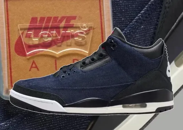 Air Jordan 3 ডেনিম এলিফ্যান্ট প্রিন্ট লাইফস্টাইল স্নিকার্স 7