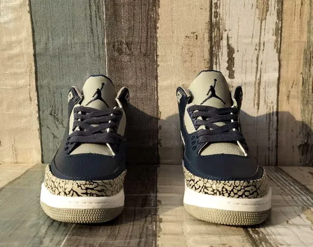 Air Jordan 3 طباعة الفيل الأسود البيج أحذية كرة السلة 4