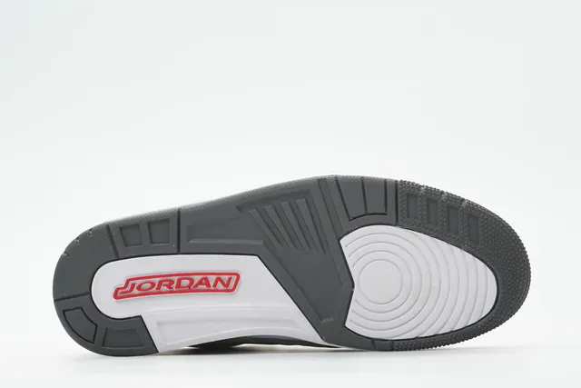 Tênis de basquete Air Jordan 3 Cinza Elefante 8