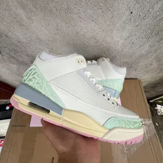 Air Jordan 3 হোয়াইট মিন্ট এলিফ্যান্ট প্রিন্ট বাস্কেটবল জুতো