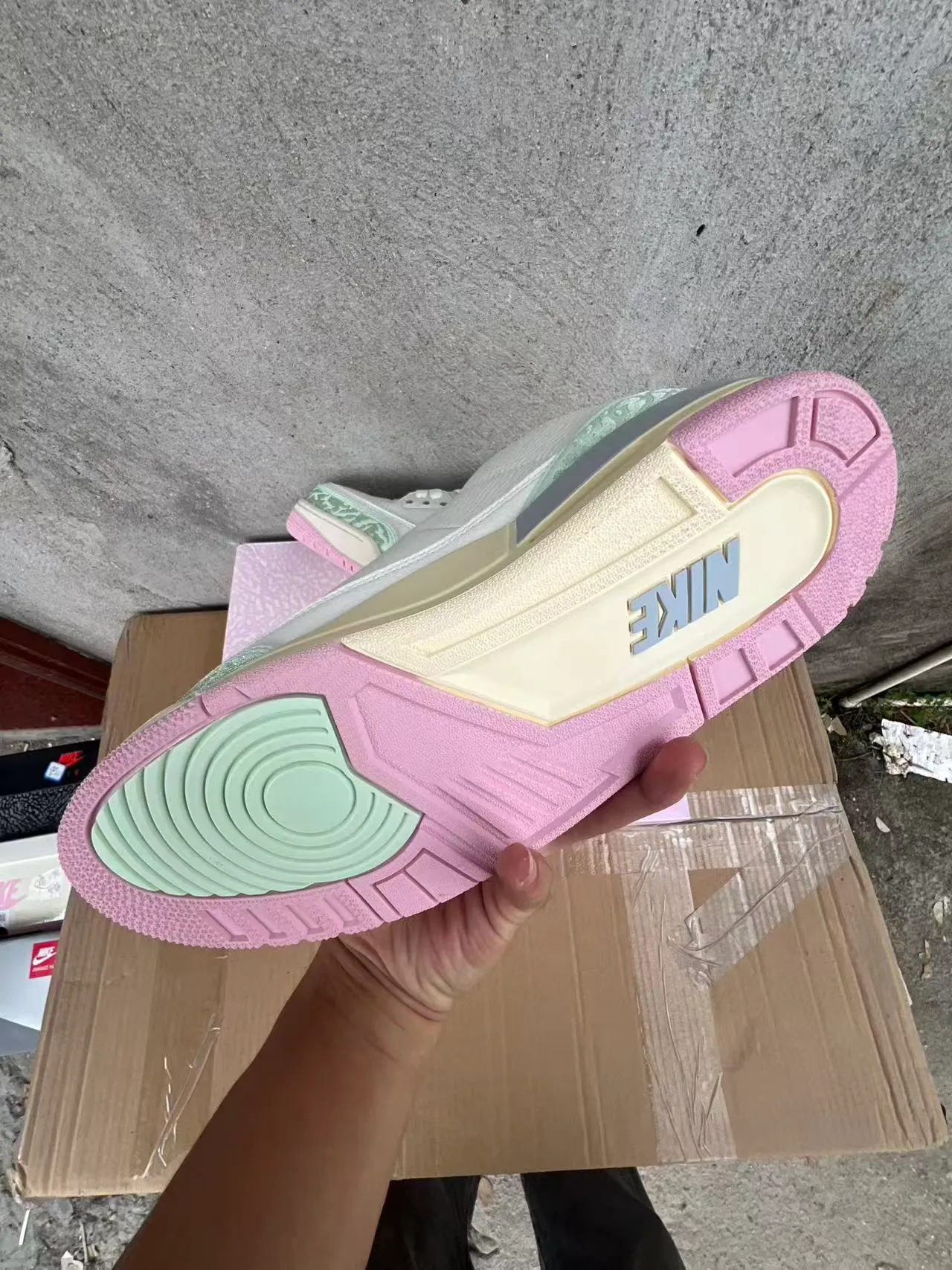 Chaussures de basketball Air Jordan 3 White Mint à imprimé éléphant 6