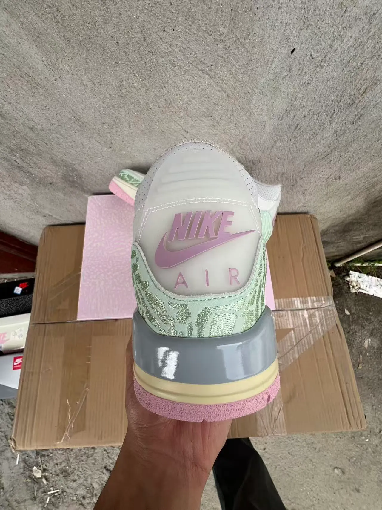Chaussures de basketball Air Jordan 3 White Mint à imprimé éléphant 8