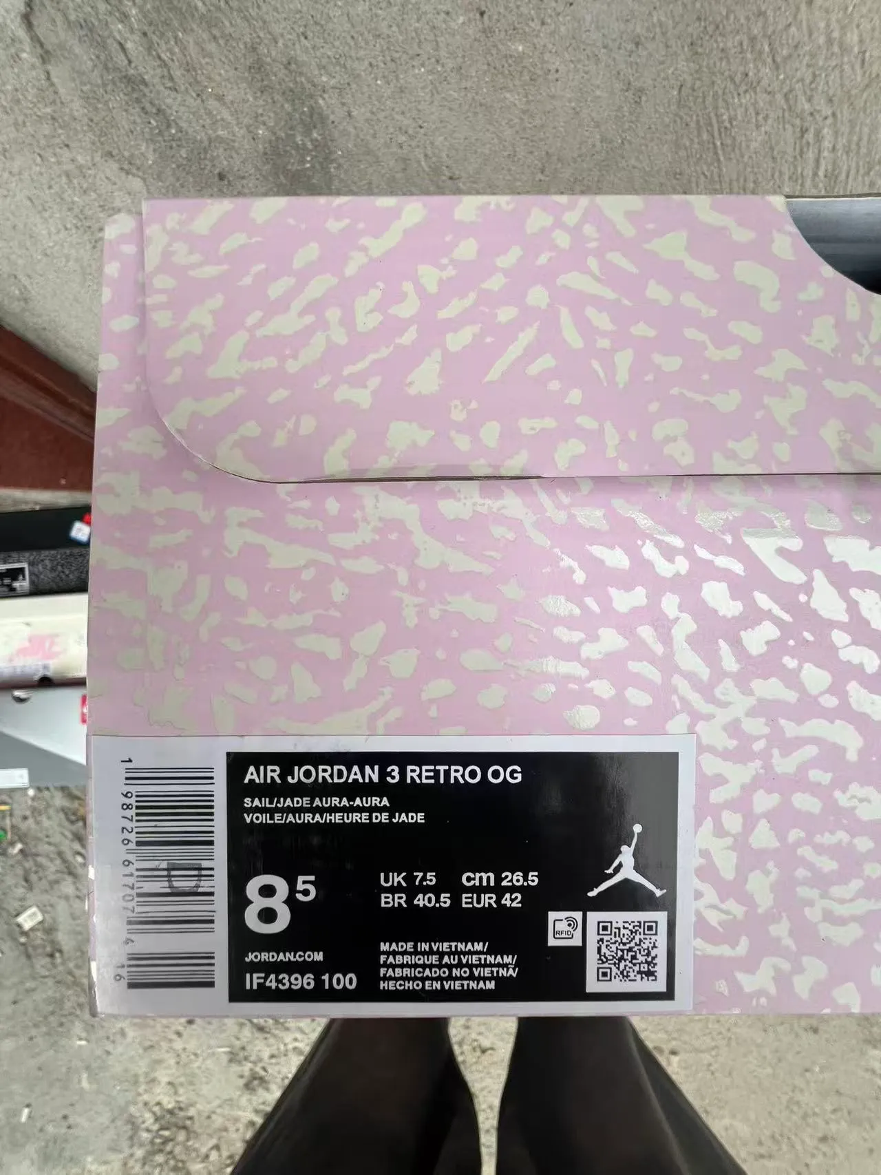 Chaussures de basketball Air Jordan 3 White Mint à imprimé éléphant 10