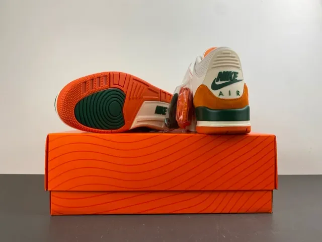 Air Jordan 3 Branco Laranja Verde Sapatos de Basquete 16
