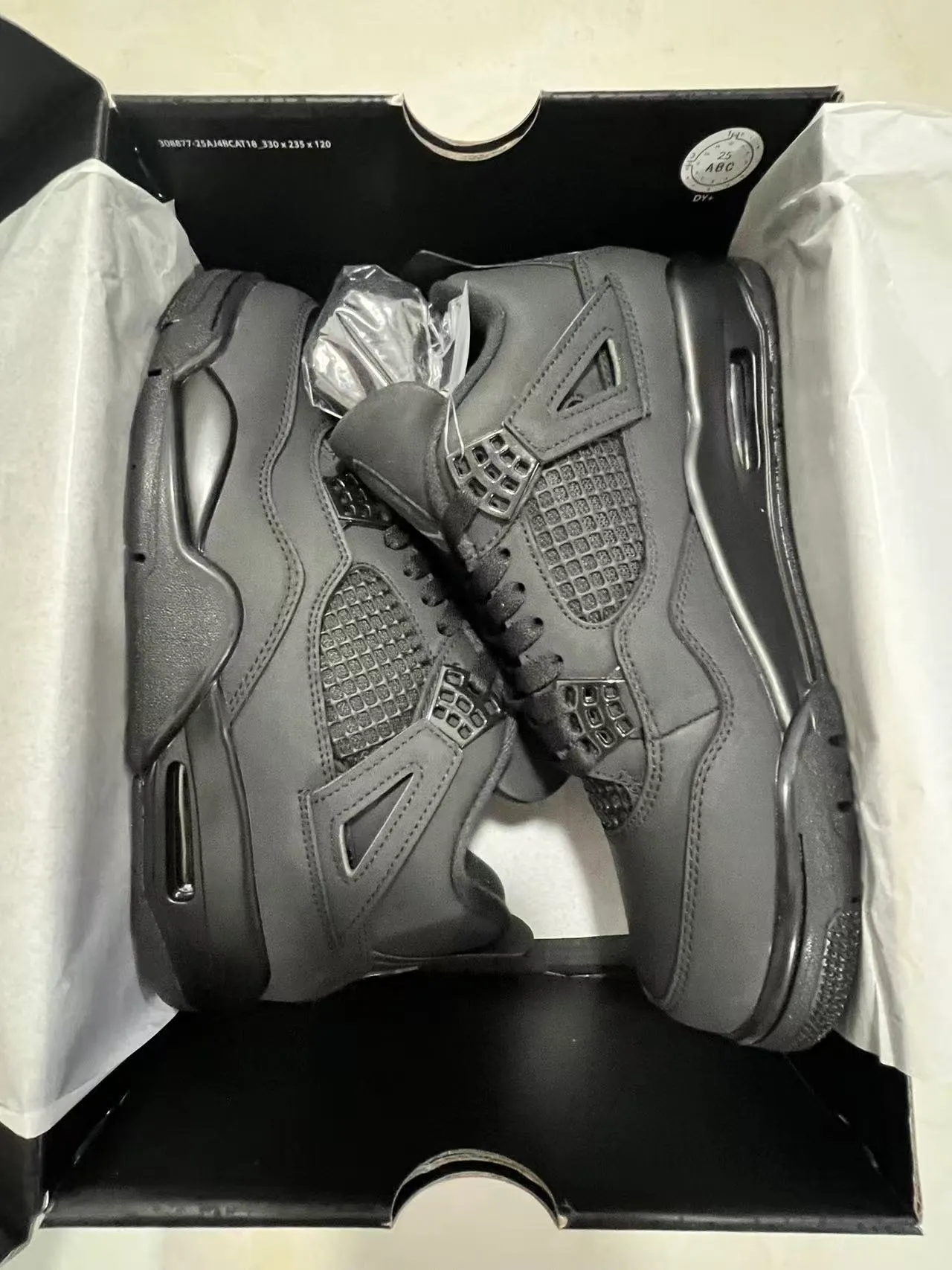 Air Jordan 4 Tênis de basquete preto 9