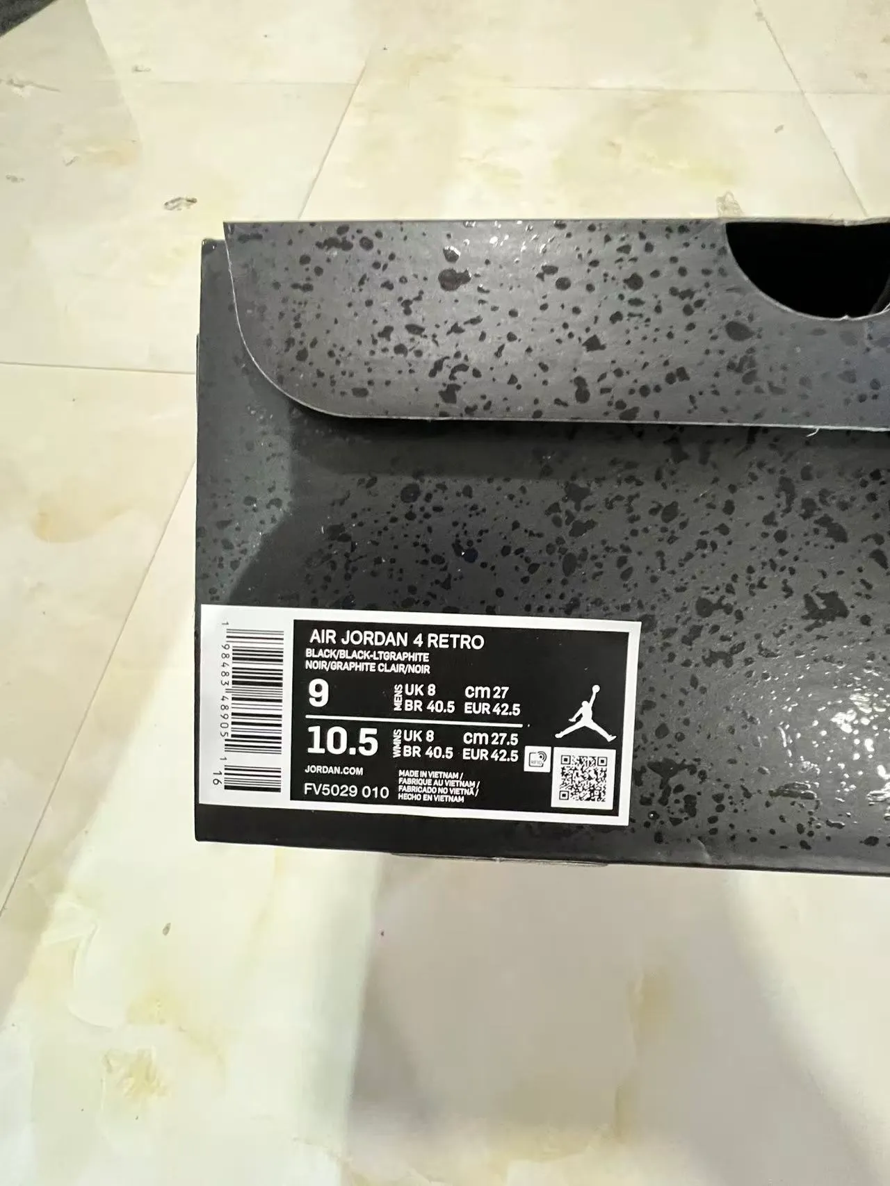 Air Jordan 4 Tênis de basquete preto 10