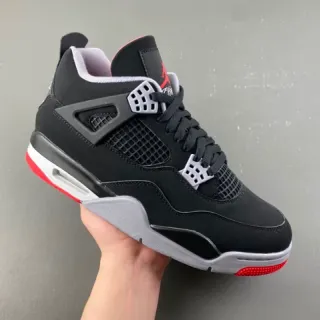 Zapatillas de baloncesto Air Jordan 4 Negro Cemento Rojo