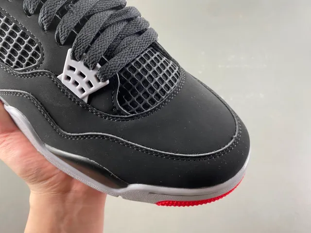 Air Jordan 4 Black Cement Red Basketball Shoes 2