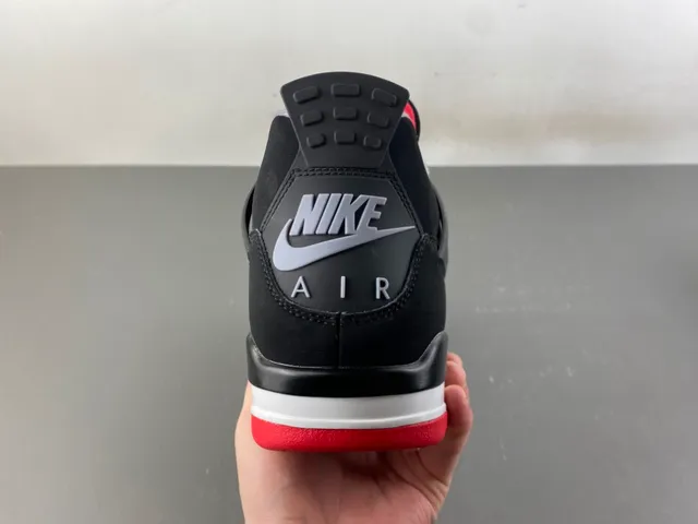 Air Jordan 4 Black Cement Red Basketball Shoes 4