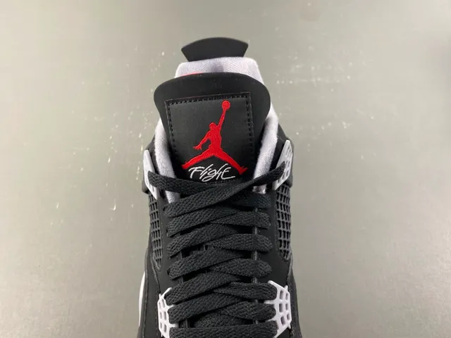 Air Jordan 4 Black Cement Red Basketball Shoes 6