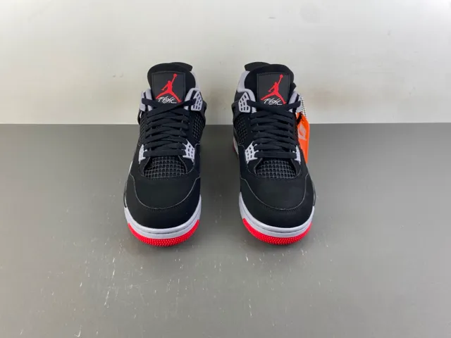Air Jordan 4 Black Cement Red Basketball Shoes 11