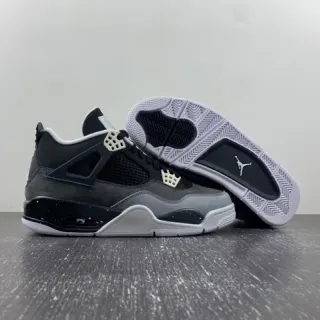 Air Jordan 4 কালো ধূসর সাদা বাস্কেটবল জুতো