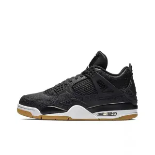 Zapatillas de baloncesto Air Jordan 4 negro blanco goma