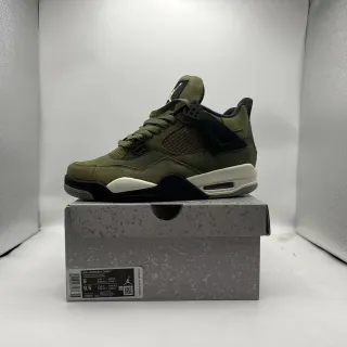 Air Jordan 4 Craft Zapatos de Baloncesto Verde Oliva Negro