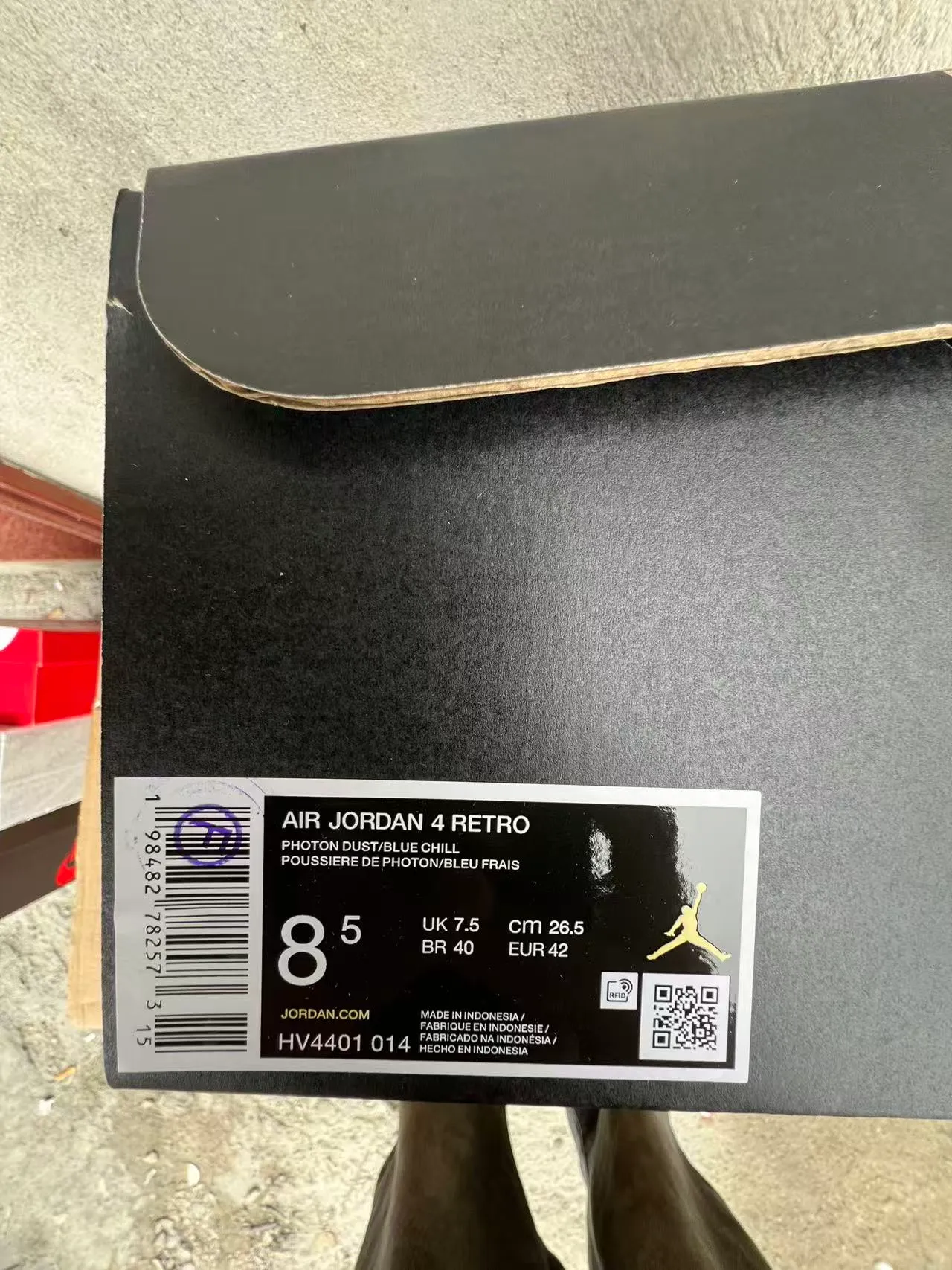Zapatillas de baloncesto Air Jordan 4 gris plateado metálico 9