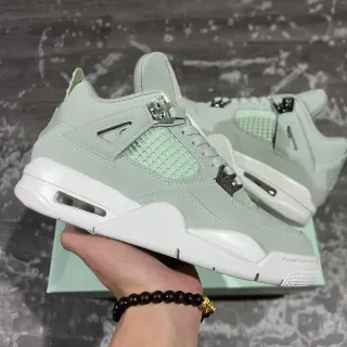 Air Jordan 4 薄荷绿 白 篮球鞋