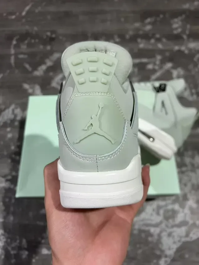 Air Jordan 4 Vert Menthe Blanc Chaussures de Basketball 8