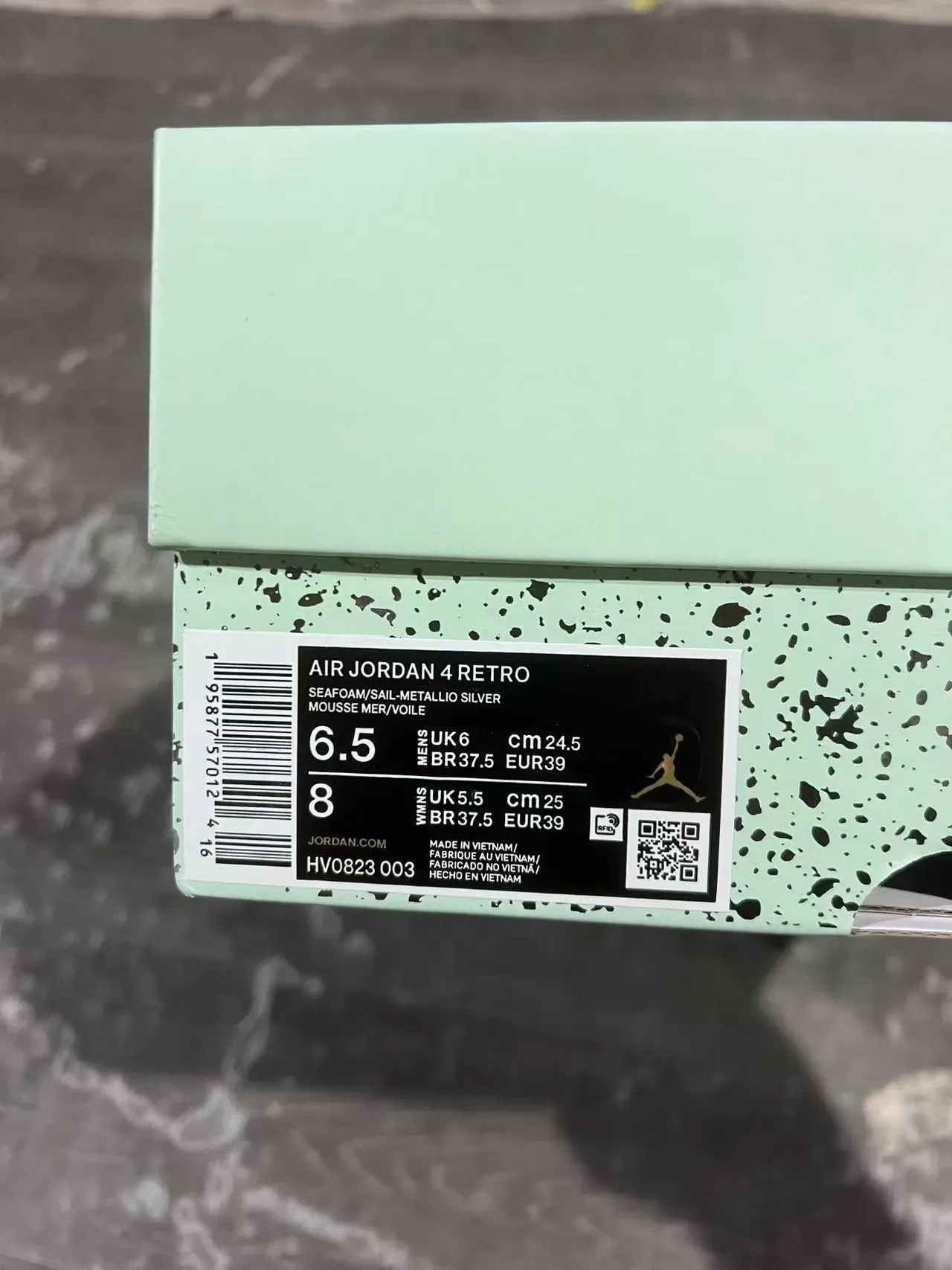 Air Jordan 4 Vert Menthe Blanc Chaussures de Basketball 10