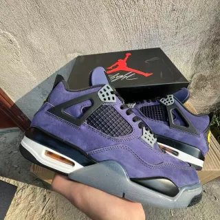 Air Jordan 4 紫色麂皮篮球鞋