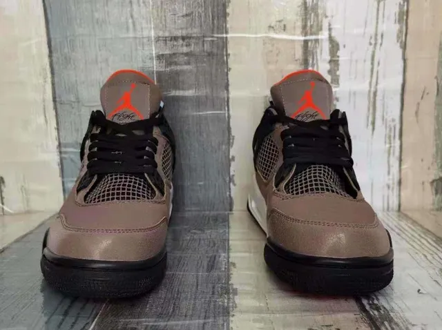 Air Jordan 4 灰褐黑橙篮球鞋 3