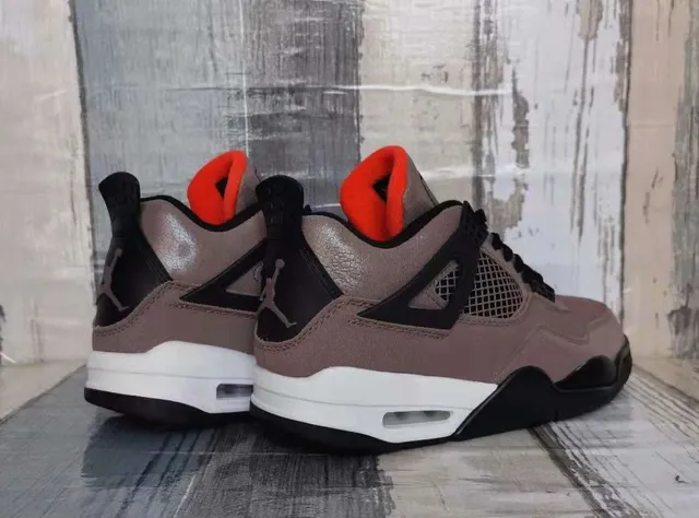 Air Jordan 4 灰褐黑橙篮球鞋 5